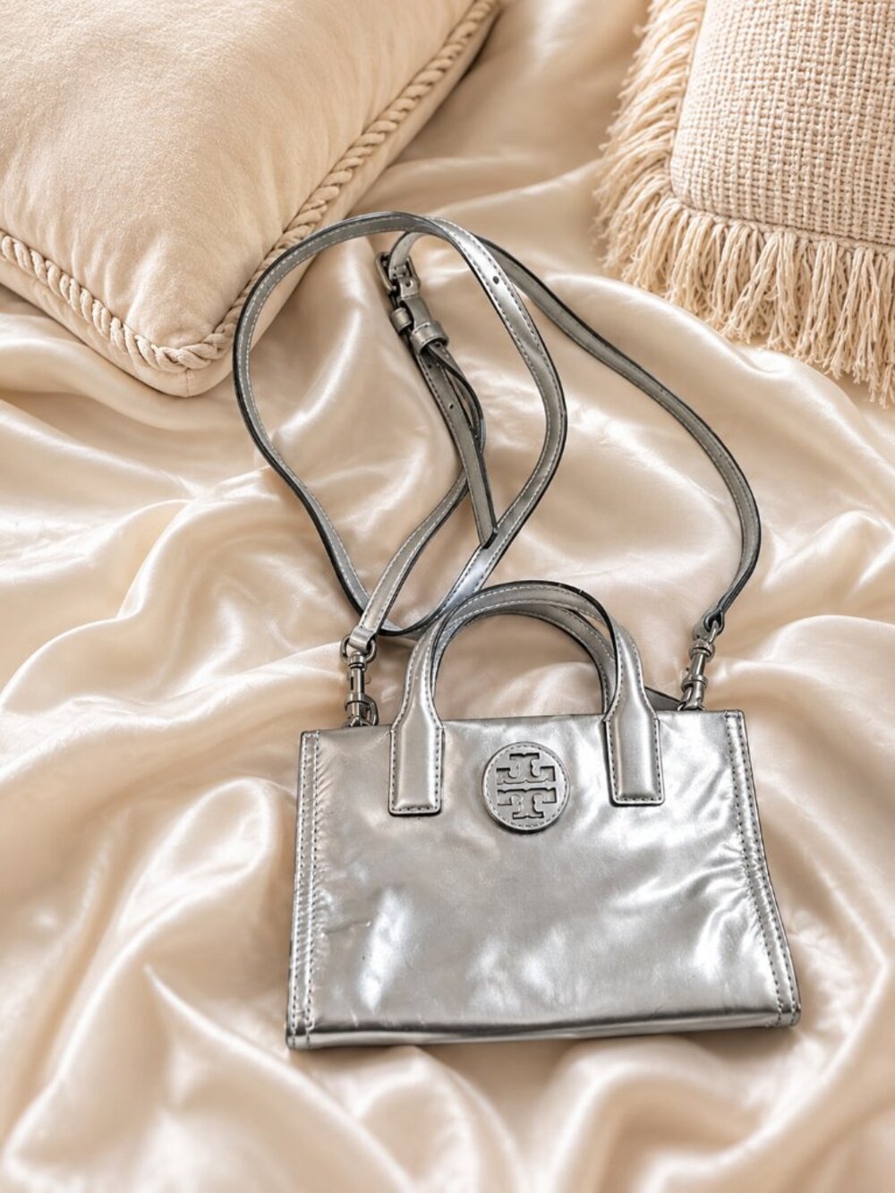 Tory Burch Ella Micro Metallic Tote